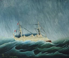 Het door de storm geteisterde schip, circa 1899